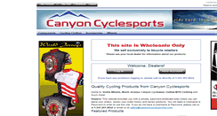 Desktop Screenshot of canyoncyclesports.com